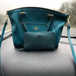 Hardly used coach purse and wallet.